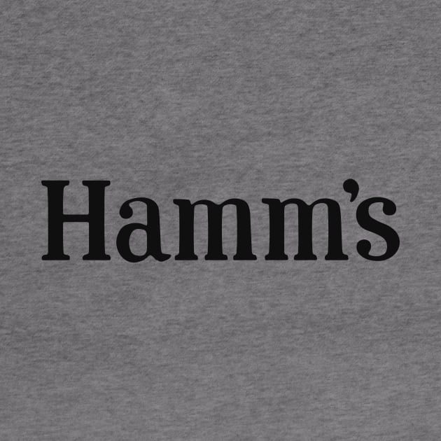 Hamm's Beer Funky Logo in Black by Eugene and Jonnie Tee's
